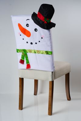 Snowman Chair Cover / Black Hat