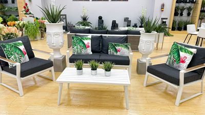 Jemma Outdoor  Aluminium Sofa set w/coffee table