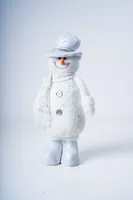 17" Standing Snowman  White Series