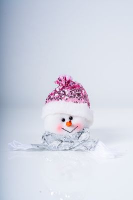 6" Snowman  Pink  Series