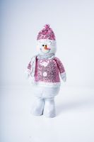 17" Standing Snowman Pink Series