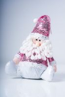 12" Sitting Santa Pink Series