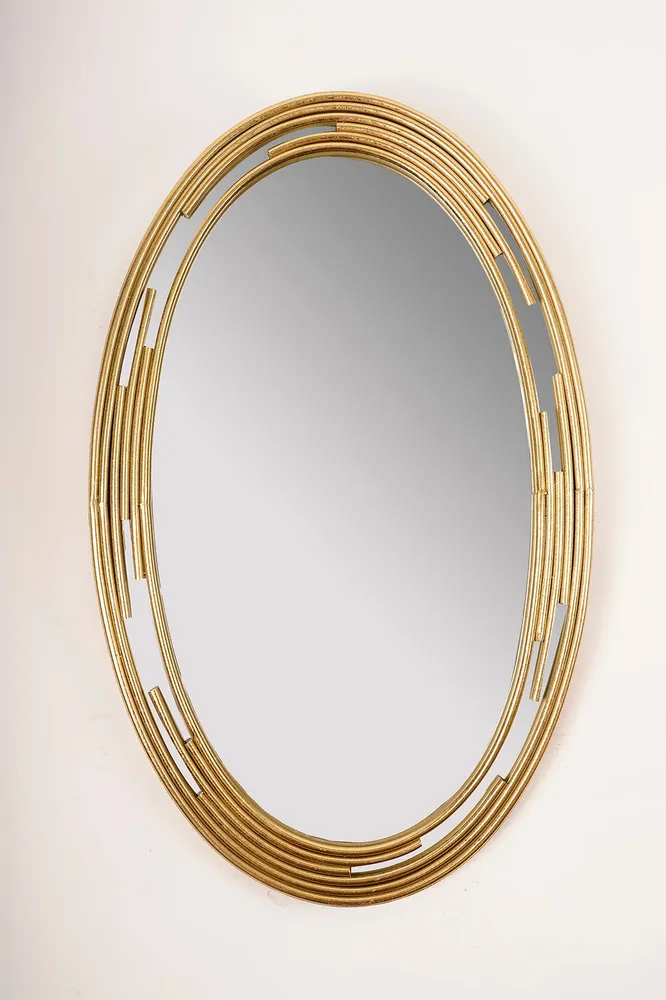 Gold Round Bracelet Mirror - Metalle Collection