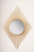 Gold Peruvian Diamond Mirror - Metalle Collection