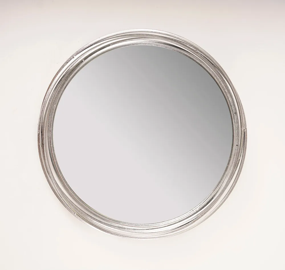 Silver Cercles Mirror - Metalle Collection
