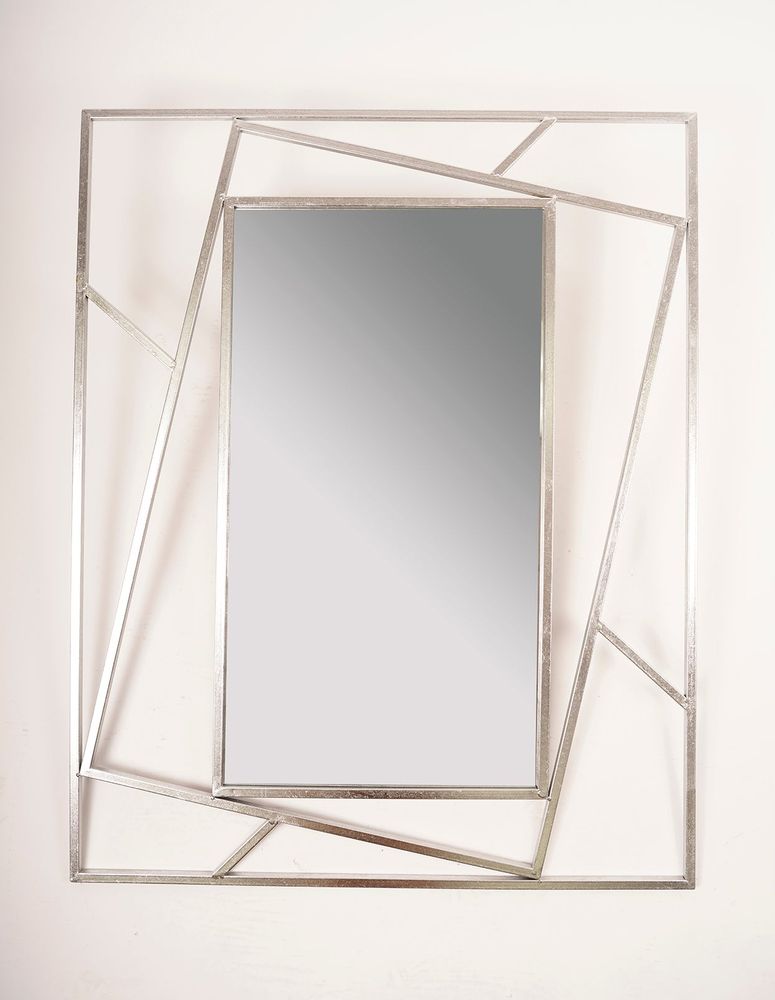 Silver Geo Mirror - Metalle Collection