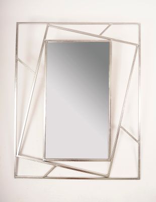 Silver Geo Mirror - Metalle Collection