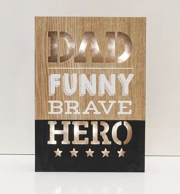 12" Dad the Hero Light Box - Battery Operated