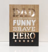 12" Dad the Hero Light Box - Battery Operated