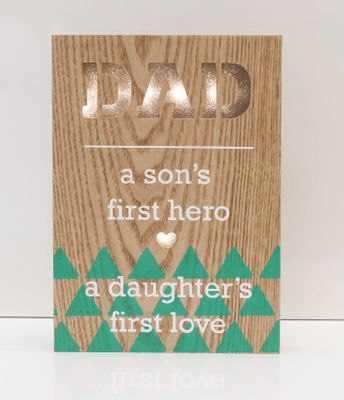 12" Dad - First Love Light Box - Battery Operated