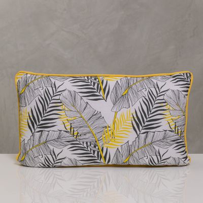 12"x20" Naturale Pillow - Yellow/Gray Palms