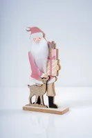 9" Decoration Santa Pink