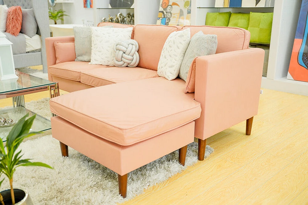 Florence Sectional Set - Blush (funciona ambos lados)