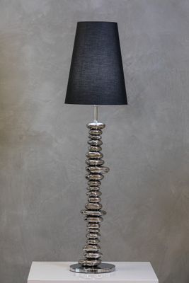 60" Nouveau Floor Lamp - Silver