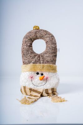 12" Snowman Door Hanger Gold Series