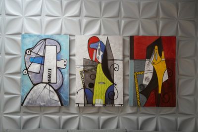 36"x72" Modern II Canvas 3 Set