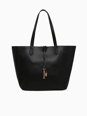 Rev Tote Metallic Black Taupe