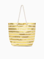 Venus Beach Tote Gold Beige