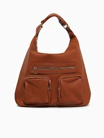 Pocket Shoulder Bag Tan