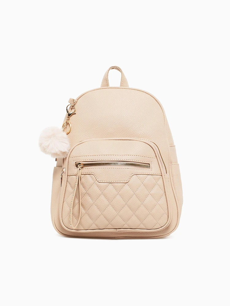 Puff Backpack Beige