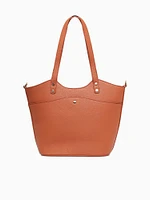 Button Tote Tan