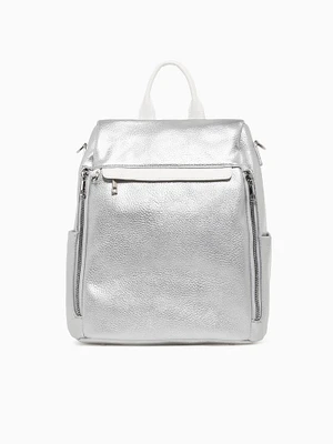 Raven Backpack Silver White