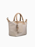 Penny Top Handle Beige