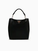 Lock Shoulder Bag Black