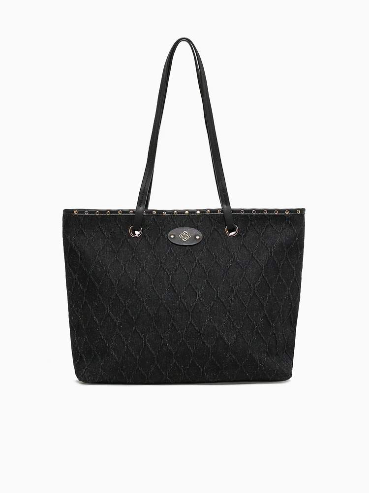 Dolly Tote Black Black denim