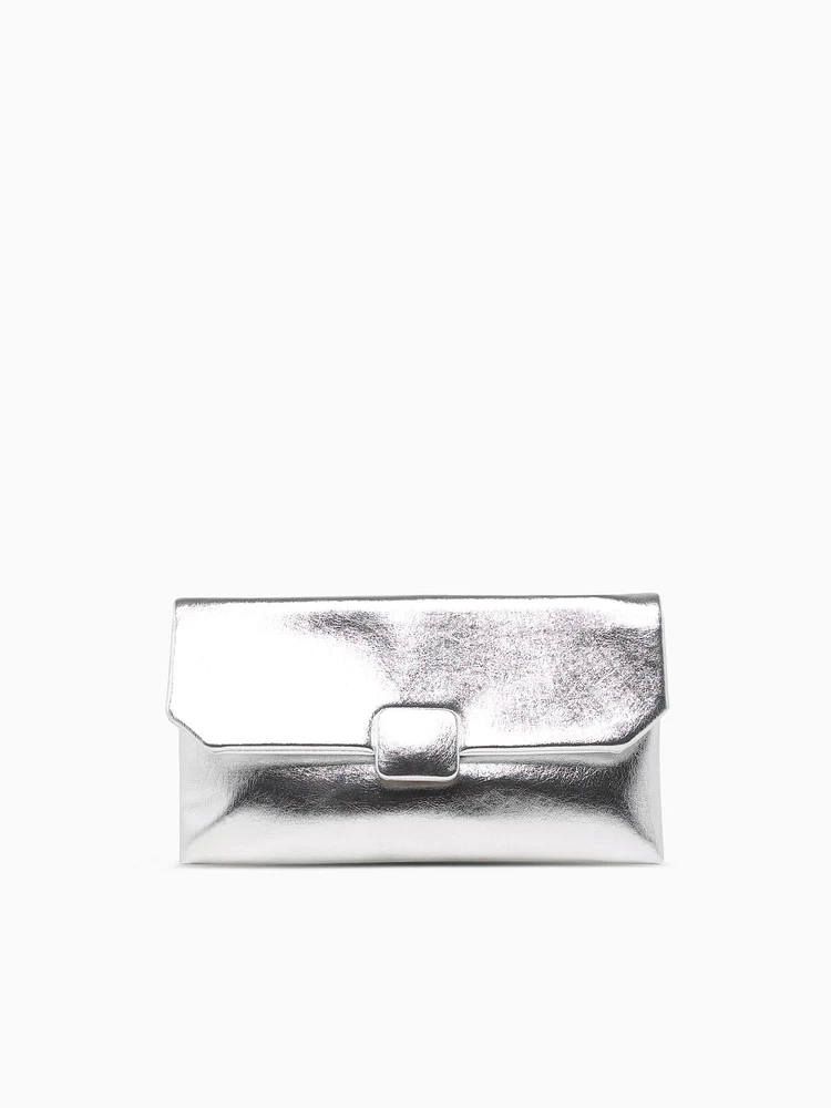 Violet Clutch Silver