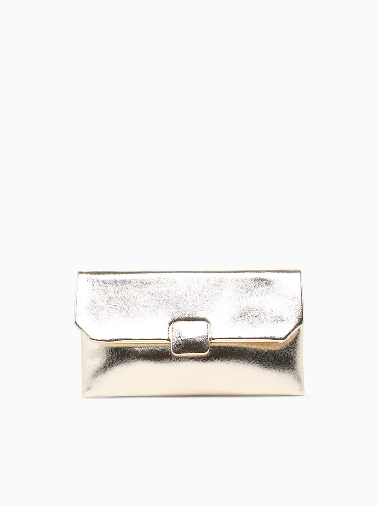 Violet Clutch Gold