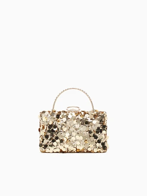 Glimmer Top Handle Bag Gold