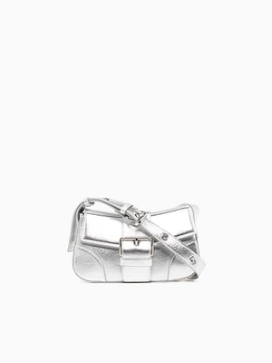 Buckle Shoulder Bag Silver