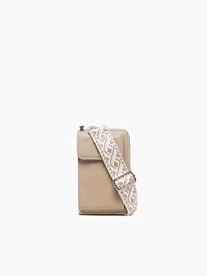 Rachel Wallet Crossbody Beige