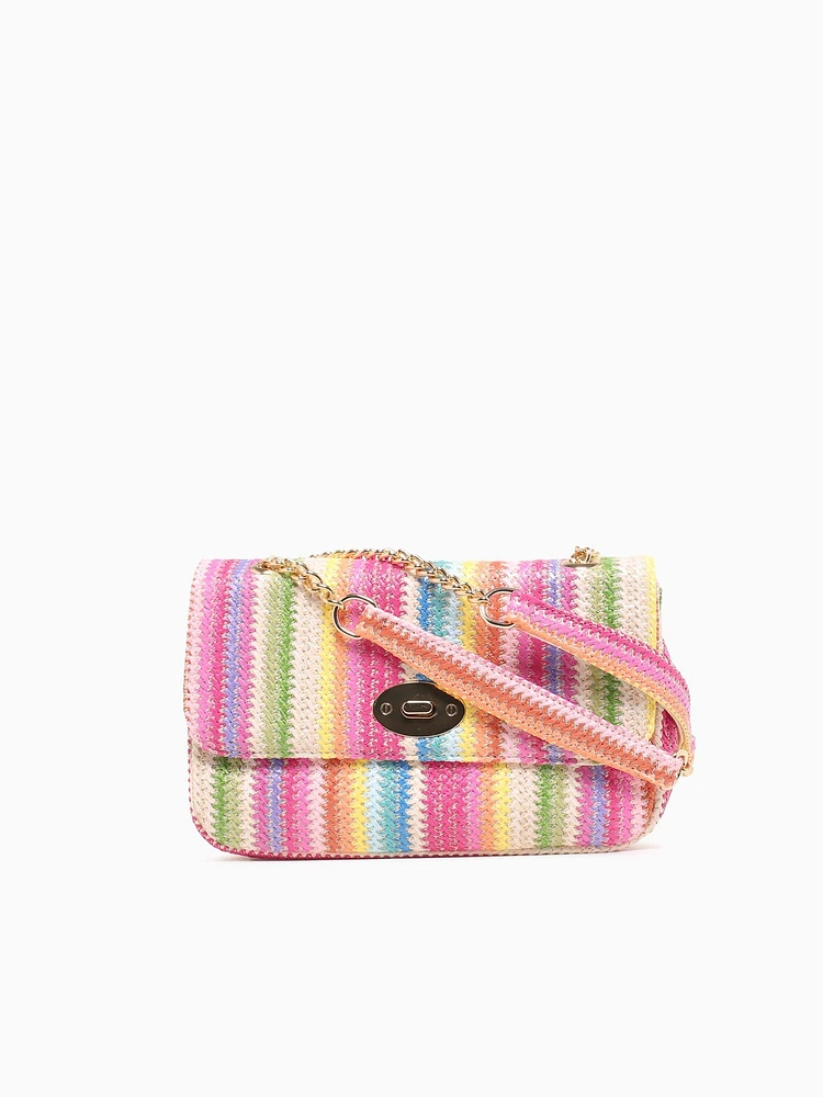 Tropical Crossbody Fuschia Multi