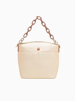 Chained Shoulder Bag Gold Tan