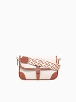 Buckle Crossbody Cream Multi