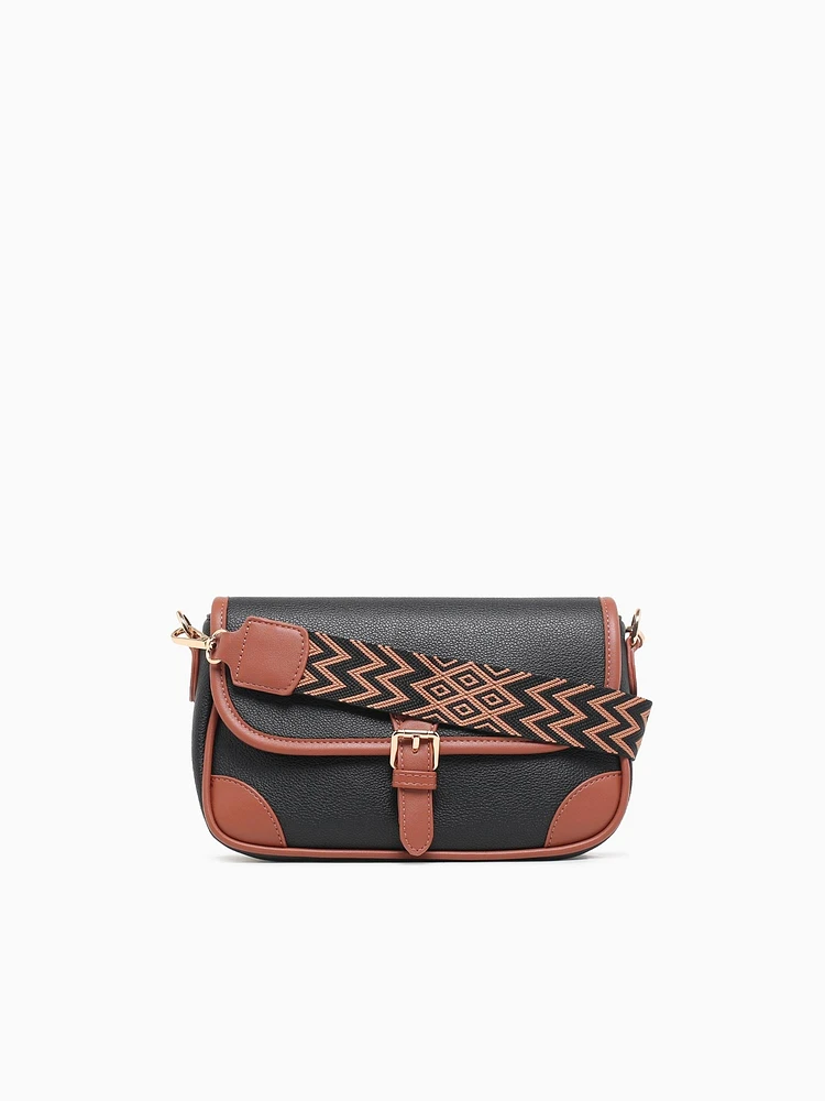 Buckle Crossbody Black