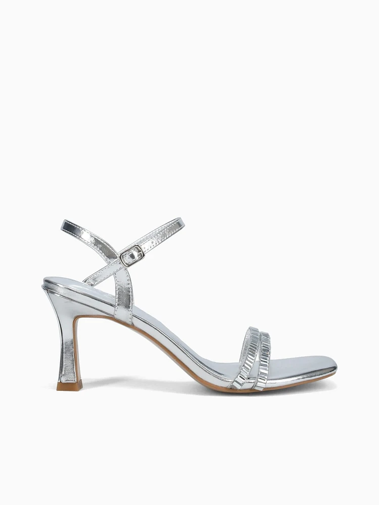 Tina Silver Metallic Stones