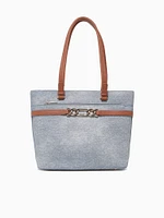 Lange Tote Denim Tan