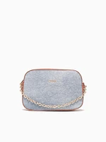 Olivia Crossbody Denim Tan