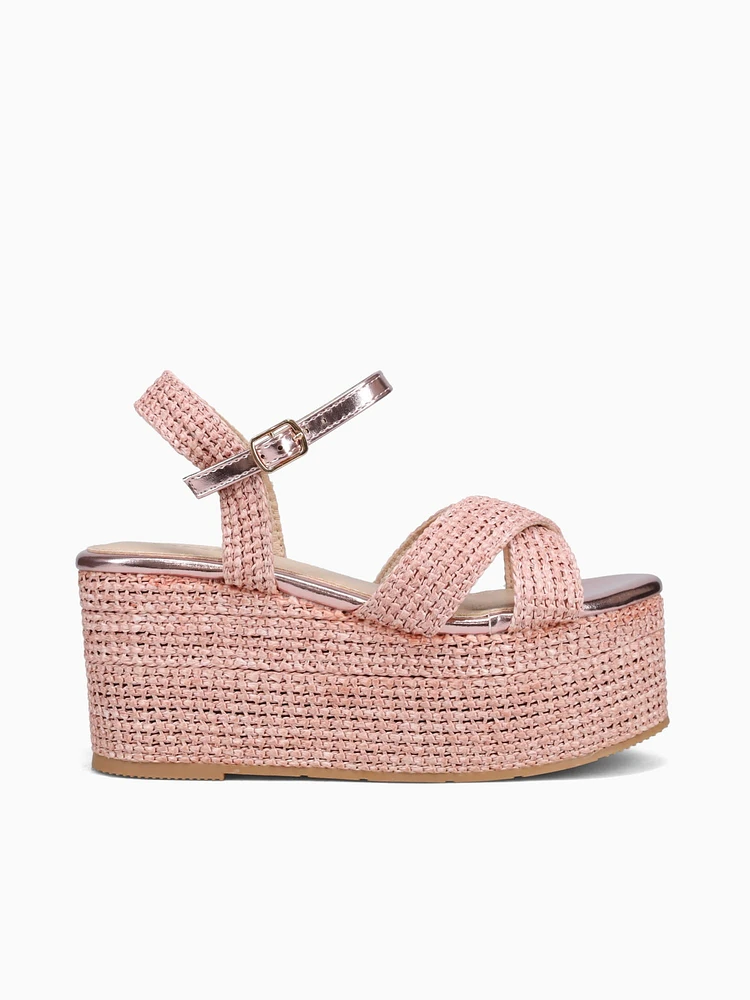 Sally Pink Raffia