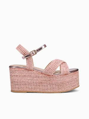 Sally Pink Raffia