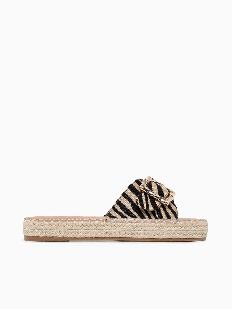Romy Animal Print Raffia