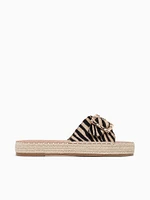 Romy Animal Print Raffia