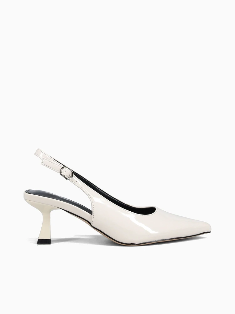 Alice Off White Patent