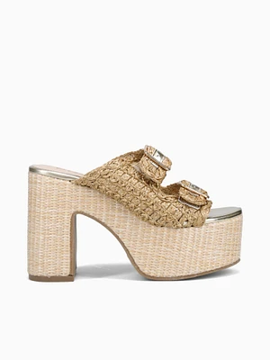 Delilah Gold Raffia