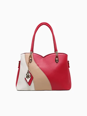 Khloe Top Handle Red Multi