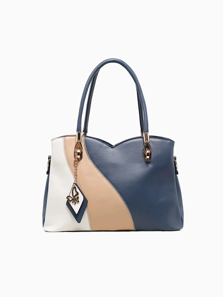 Khloe Top Handle Blue Multi