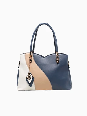 Khloe Top Handle Blue Multi